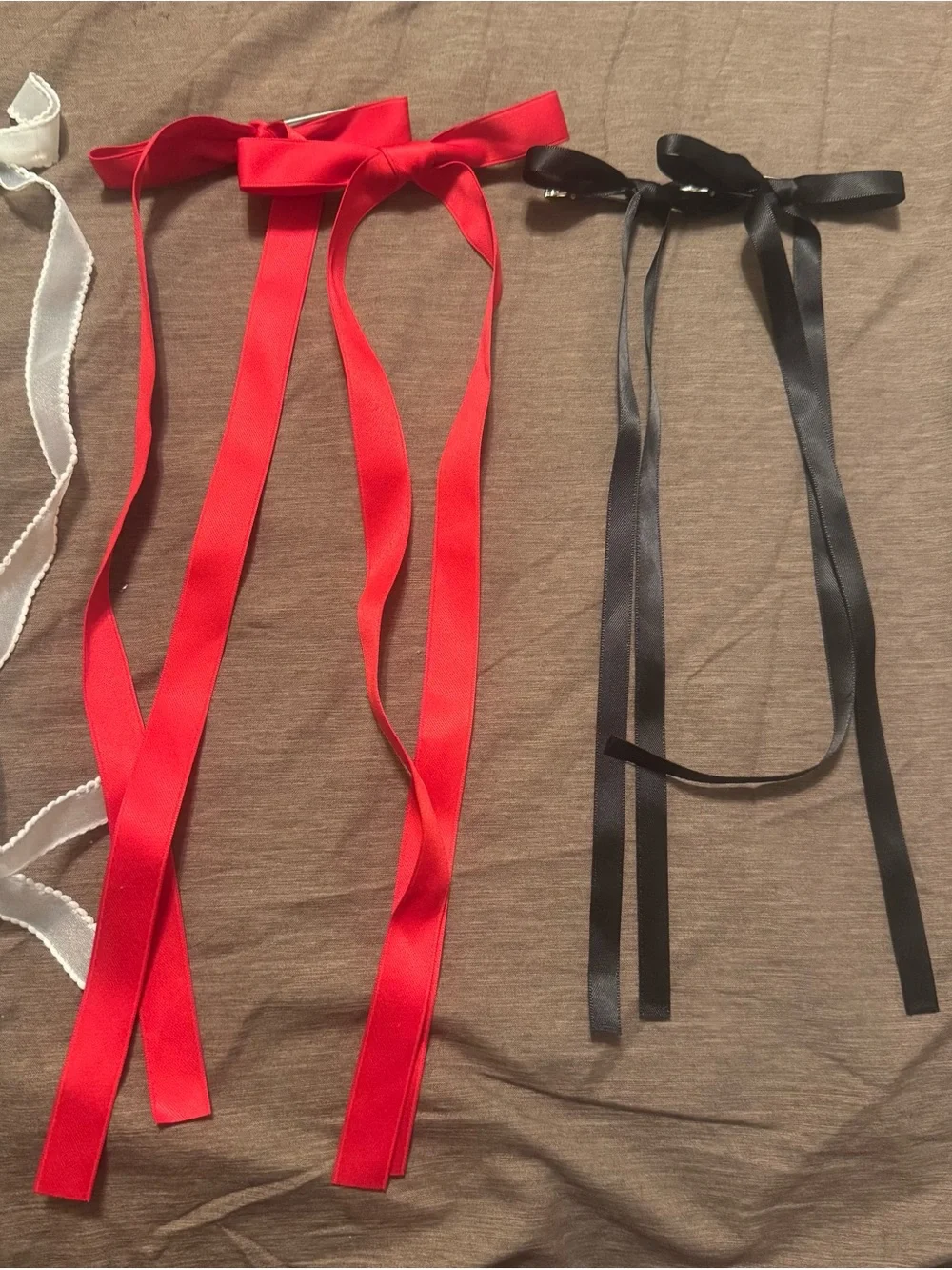 Colorful Ribbon Hair Bows - 4 Sets of 2